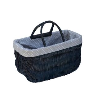 Wicker shopping basket , with fabric lining 42