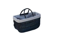 Wicker shopping basket , with fabric lining 42