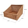 Wicker basket for storage organizing, trapezoid 40x45 - 2