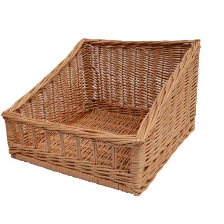 Wicker basket for storage organizing, trapezoid 40x45