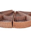 Wicker basket for storage organizing, Trapez 59x75 - 3