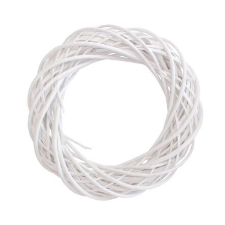 Wicker wreath, white 40